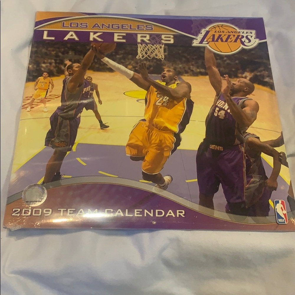Los Angels Lakers 2009 Wall Calendar Kobe Bryant